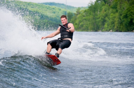 Skiing on water